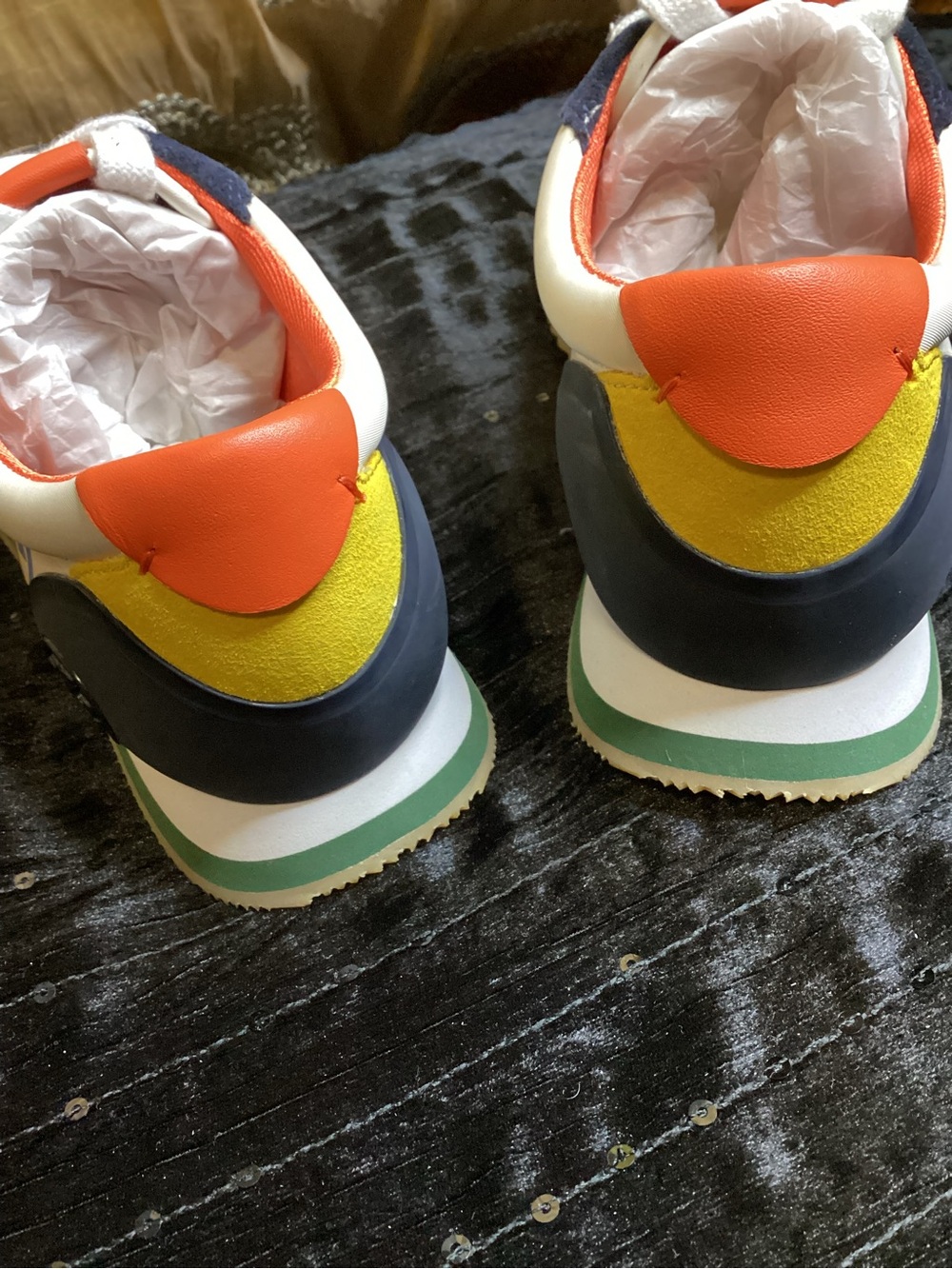 Vintage Tory Burch Hank Trainer Multicolor Logo Retro Runner Sneakers 8 - Picture 4 of 12